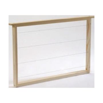 Cadre Hoffmann fils horizontaux (avec œillets) pour corps de ruche Langstroth