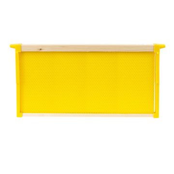 Cadre Langstroth avec feuille gaufrée plastique