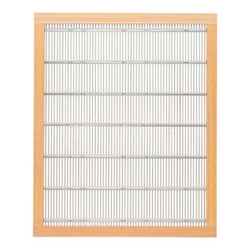 Grille à reine métallique avec encadrement bois pour ruche Langstroth - 420 x 510 mm