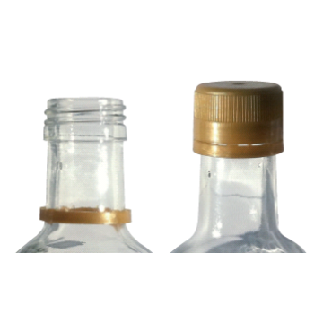 Lot de 100 bouchons plastique or sans verseur