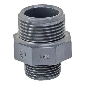 Réduction inox mâle Ø 26x34 mm vers mâle Ø 20x27 mm