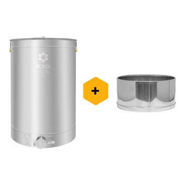 Maturateur miel inox evacuation totale + TAMIS OFFERT - ICKO - 50 kg