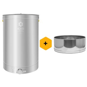 Maturateur miel inox évacuation totale + TAMIS OFFERT  - ICKO - 250 kg
