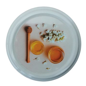 Capsules métalliques TO82 miel et fleurs pasteurisables (carton de 750)