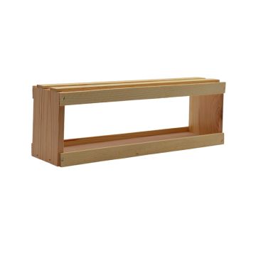 Coffret de présentation en bois pour 4 pots en verre 250 g - TO63 - Made in France