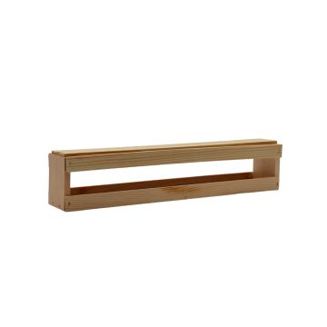 Coffret de présentation en bois pour 6 pots en verre 50 g - TO48 - Made In France