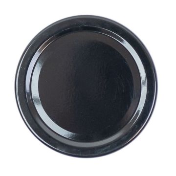 100 capsules métalliques noires TO48 pasteurisables