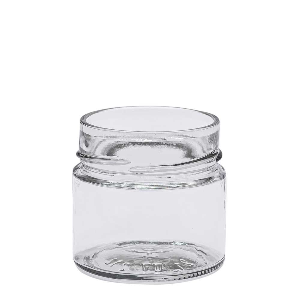 Pots à miel : Pot en verre Jupe haute 250 g (212ml) - TO70 - Icko Apiculture