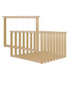 - 10 cadres droits fils verticaux sans oeillets format Dadant corps