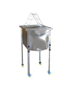 Bac à désoperculer en inox pour cadres Dadant et Langstroth - 670 x 560 x 500 mm