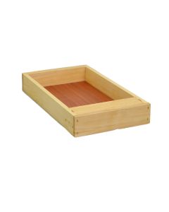 Nourrisseur couvre-cadres en bois paraffiné pour ruchette 6 cadres - 275 mm - Made in France