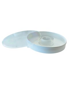 Nourrisseur sur couvre-cadres en plastique rond - contenance 1,5 L