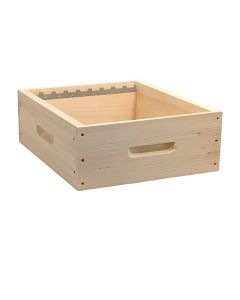 Hausse mi bois (avec crémaillères)  Dadant 9 cadres - Pin de Weymouth