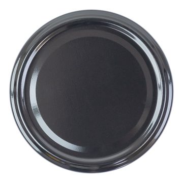10 capsules métalliques pasteurisables - TO82 - noire