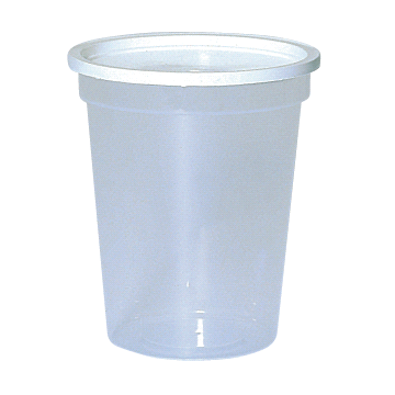 10 pots en plastique pour miel 500 g SIM - modèle neutre transparent