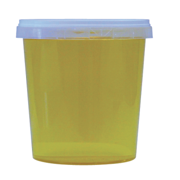 10 pots en plastique pour miel 1 kg PAL NICOT - modèle neutre - avec couvercle