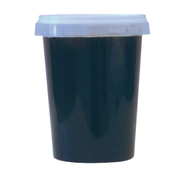 10 pots en plastique pour miel 500 g PAL NICOT - modèle neutre - avec couvercle