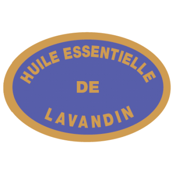 1000 étiquettes ovales "Essence lavandin"