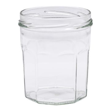 Pot en verre à facettes 425g (324ml) TO82