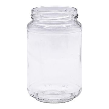 Pot en verre cylindrique 500g (370ml) Réserve TO63