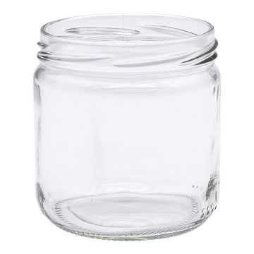 Pot en verre cylindrique 500g (390ml) TO82