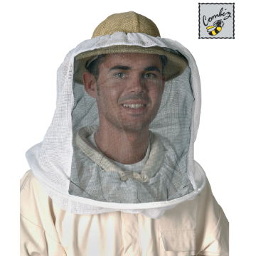 Voile apiculteur sans chapeau en maille avec cercle