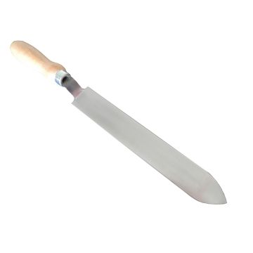 Couteau à désoperculer en inox lame courbée - made in France