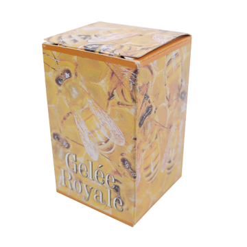 Boîte en carton pour boîte isotherme gelée royale - modèle prestige