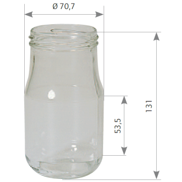 Pack de 20 - Pots en verre atlas 375 g (280 ml) TO63