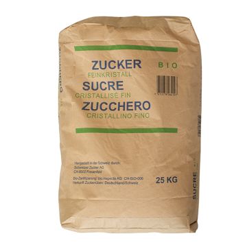 Sucre de betterave alimentaire bio - sac de 25 kg