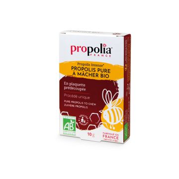 Propolis pure à mâcher bio - Propolia - plaquette prédécoupée