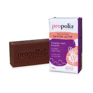 Savon actif au miel et à la propolis - Propolia - 100 g