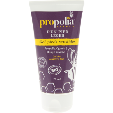 Gel pieds sensibles à la propolis - Propolia - 75 ml