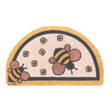 Paillasson entrée avec motifs abeilles