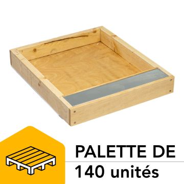 Palette de 140 nourrisseur couvre-cadres en bois paraffiné pour ruche 10 cadres - Ruchéco