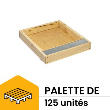 Palette de 140 nourrisseur couvre-cadres en bois paraffiné pour ruche 10 cadres - Ruchéco