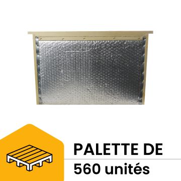Palette de 560 partitions isolantes en bois et aluminium pour ruche Dadant