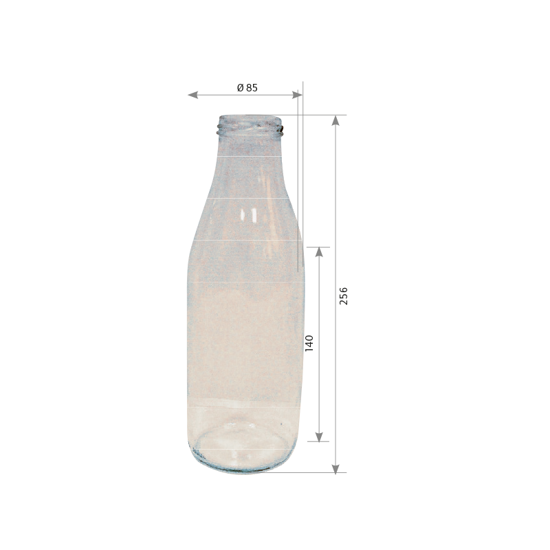 Mini bouteille limonade en verre 75 ml fermeture mécanique