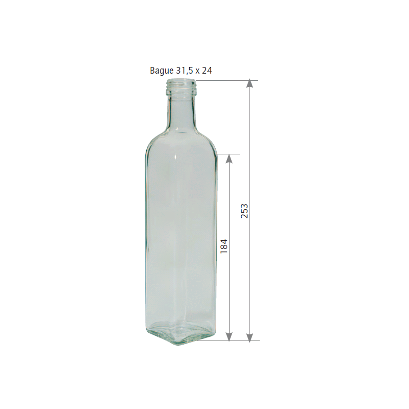 bouteille pour l'huile 500 ml MARASCA (1360 bouteilles)