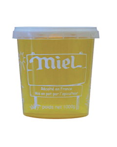 Lot de 300 pots plastique miel 1kg nicot avec couvercles pal
