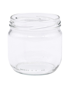 Pot en verre cylindrique 500g (370ml) TO82