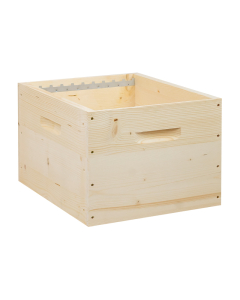 Corps de ruche Dadant 10 cadres mi-bois avec crémaillères - Ruchéco