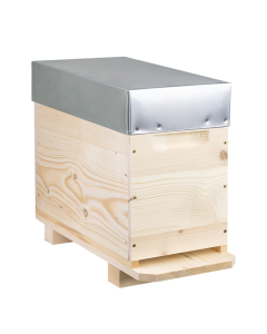 Ruchette 6 cadres Dadant (corps avec crémaillères, plateau et toit en 105) - Ruchéco