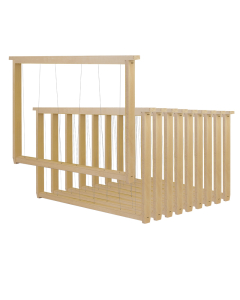 - 10 cadres droits fils verticaux sans oeillets format Dadant corps