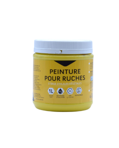 Peinture &eacute;cologique pour ruche couleur jaune - pot 1l