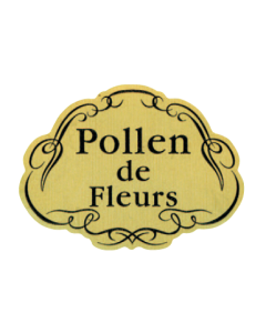 Rouleau de 1000 étiquettes "pollen de fleurs" or 28x38 mm