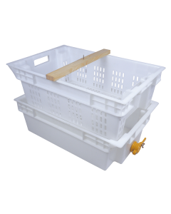 Bac à désoperculer plastique Uncapper avec traverse et robinet