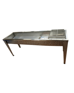 Stand professionnel inox 2 mètres - API ÉQUIPEMENT