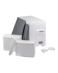 Ruchette Dadant 6 cadres polystyrène complète avec double nourrisseur