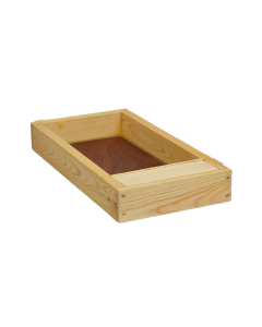 Nourrisseur couvre-cadres en bois paraffiné pour ruchette 5 cadres - 220 mm - Hauteur 7 cm - Made in France